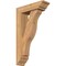 Ekena Millwork Funston Traditional Smooth Bracket w/ Offset Brace, Western Red Cedar, 5 1/2"W x 18"D x 30"H BKT0604X18X30FST01SWR - alternate 1
